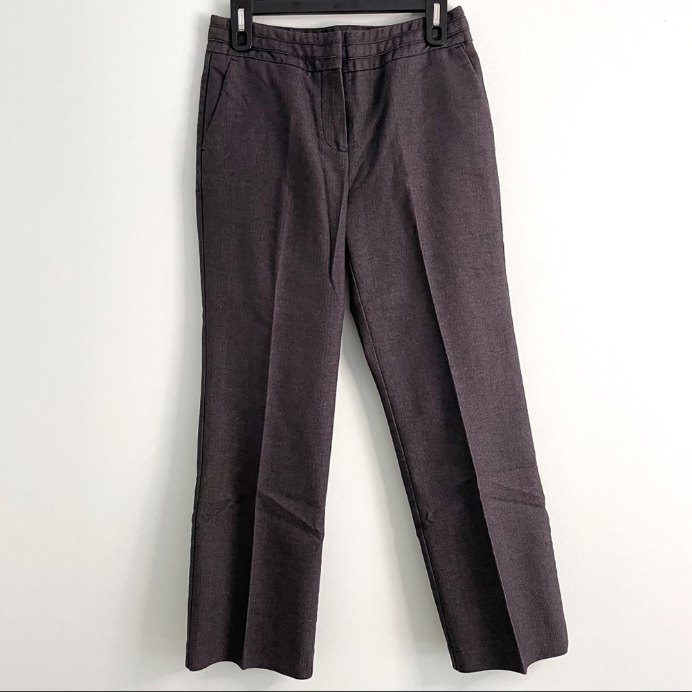 Petite Gray Trousers Pants for Professional Environments w/ Pockets Larry Levine